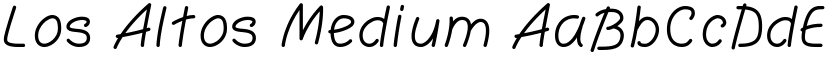 Los Altos Medium font