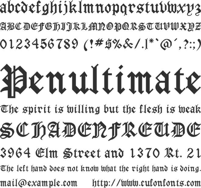 Liverpool font preview