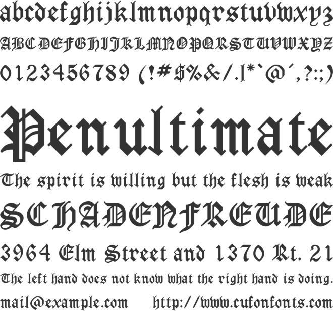 Liverpool font preview