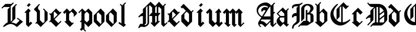 Liverpool Medium font