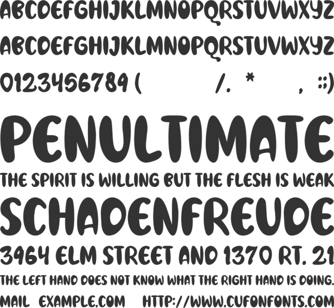 White Qwarto font preview