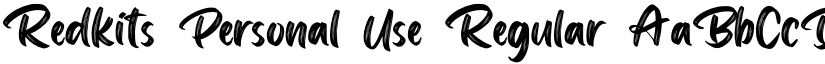Redkits Personal Use Regular font