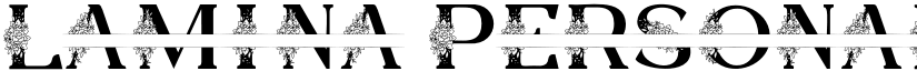 Lamina Personal Use Regular font