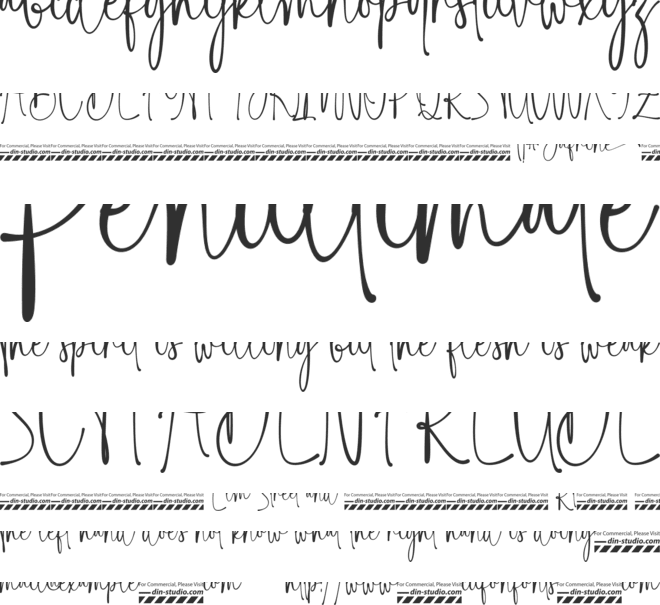 Jafrine font preview