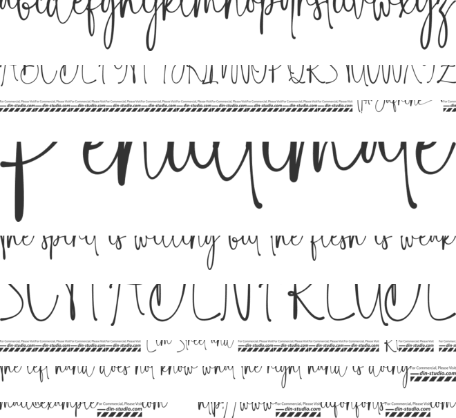 Jafrine font preview