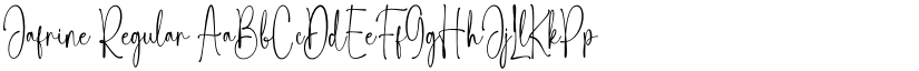 Jafrine Regular font