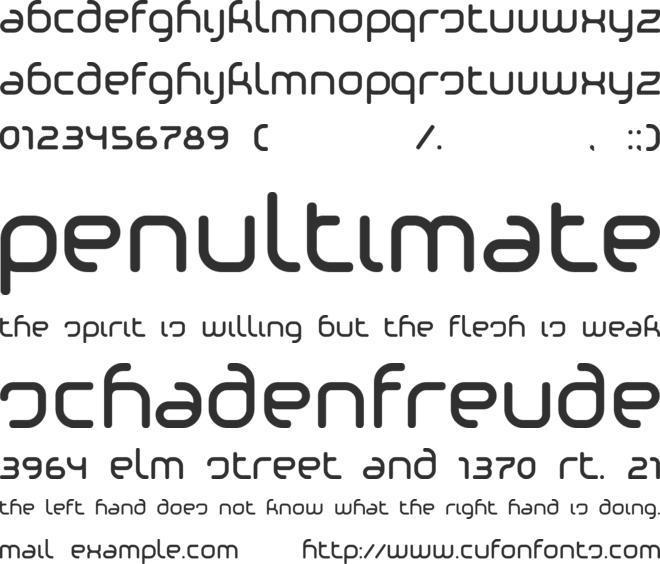 Phino font preview