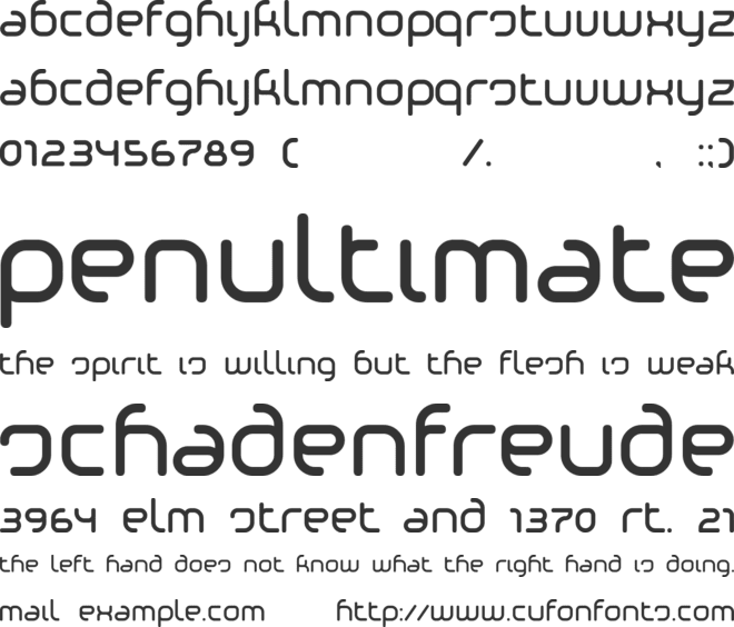 Phino font preview