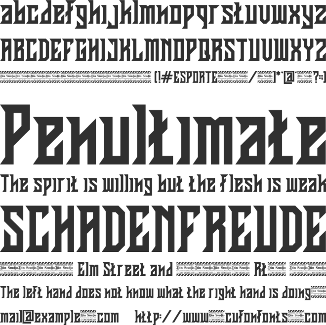 Esporte Personal Use font preview