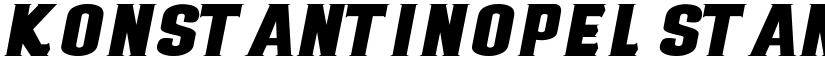 Konstantinopel Standard font