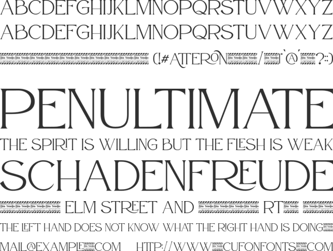 Atteron Personal Use font preview