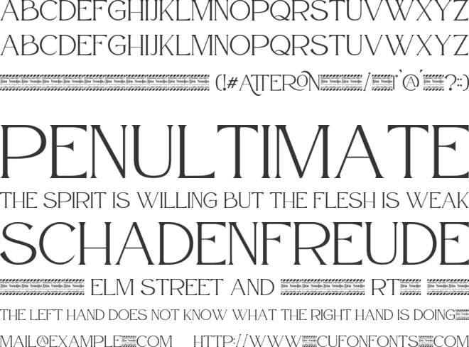 Atteron Personal Use font preview