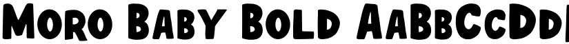 Moro Baby Bold font