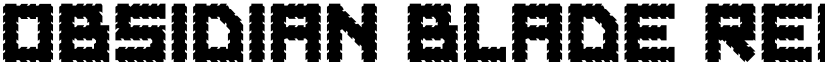 Obsidian Blade Regular font