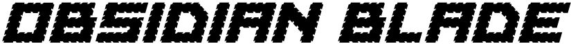 Obsidian Blade Expanded Ital Expanded Ital font