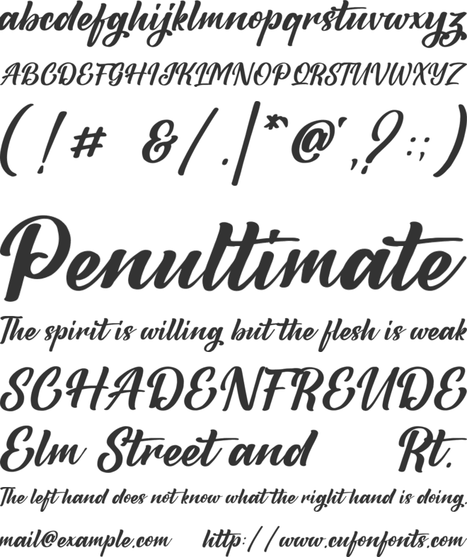 Malatan DEMO font preview