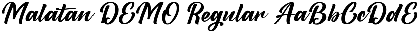 Malatan DEMO Regular font