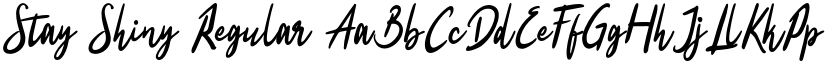 Stay Shiny Regular font