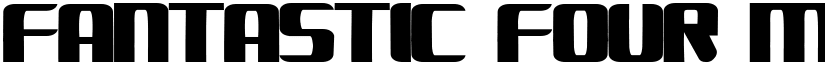 FANTASTIC FOUR MOVIE Regular font