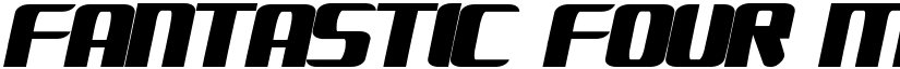 FANTASTIC FOUR MOVIE SLANT Regular font