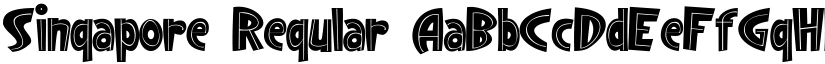 Singapore Regular font