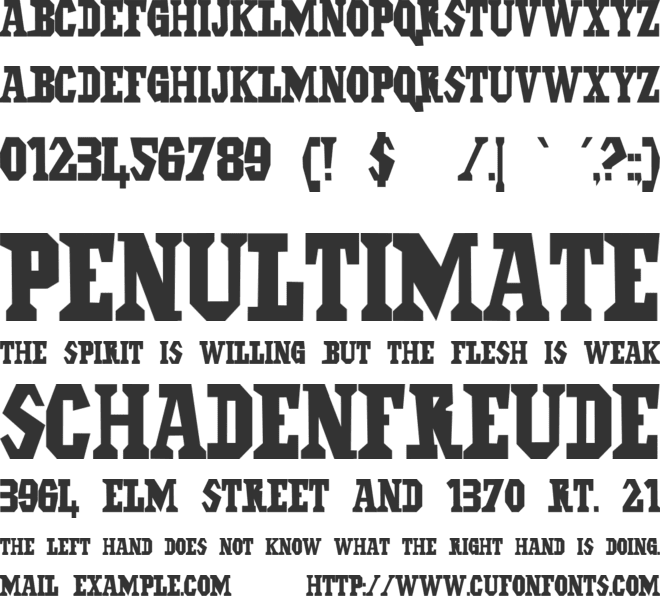 Il Grinta font preview