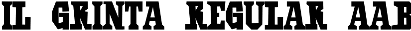 Il Grinta Regular font