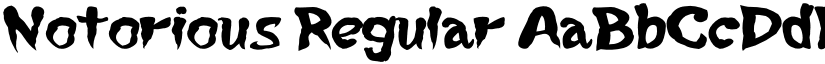 Notorious Regular font