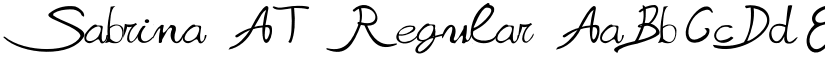 Sabrina AT Regular font