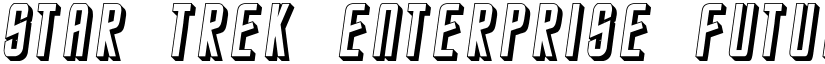 Star Trek Enterprise Future Italic font