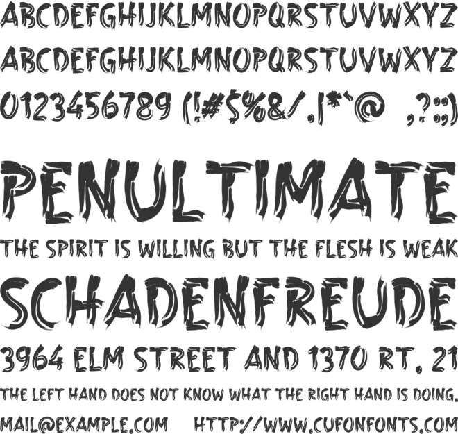 a Barbeque Grill font preview