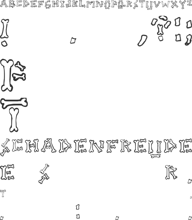 Skeletor font preview
