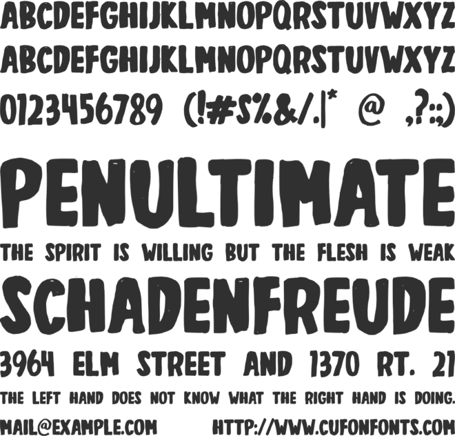 Coconut House font preview