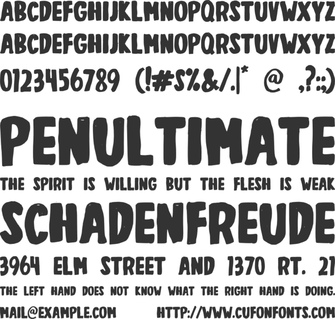 Coconut House font preview