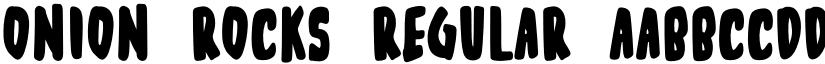 Onion Rocks Regular font