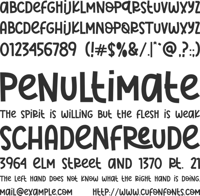 Crafting Lesson font preview