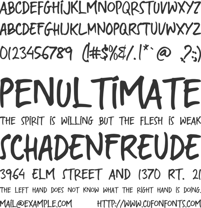 Soggy Sandwich font preview
