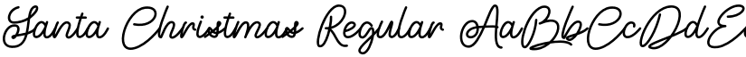Santa Christmas Regular font