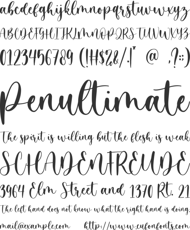 Honest Darling font preview