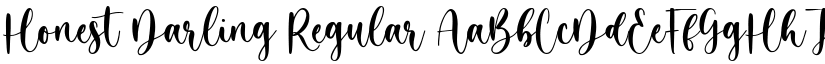 Honest Darling Regular font