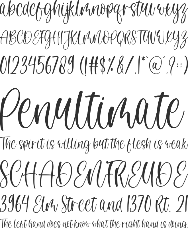Christmas Dancing font preview