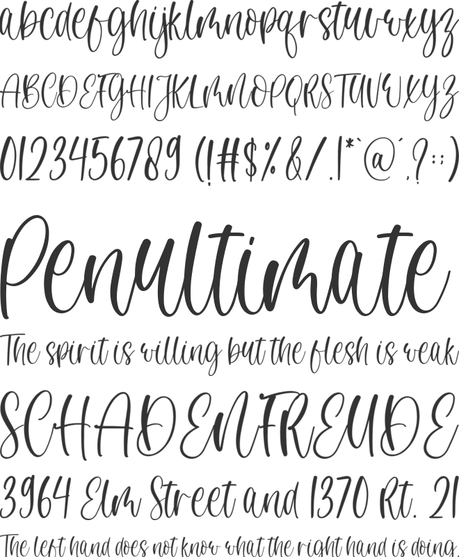 Christmas Dancing font preview