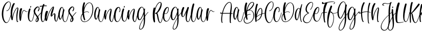 Christmas Dancing Regular font