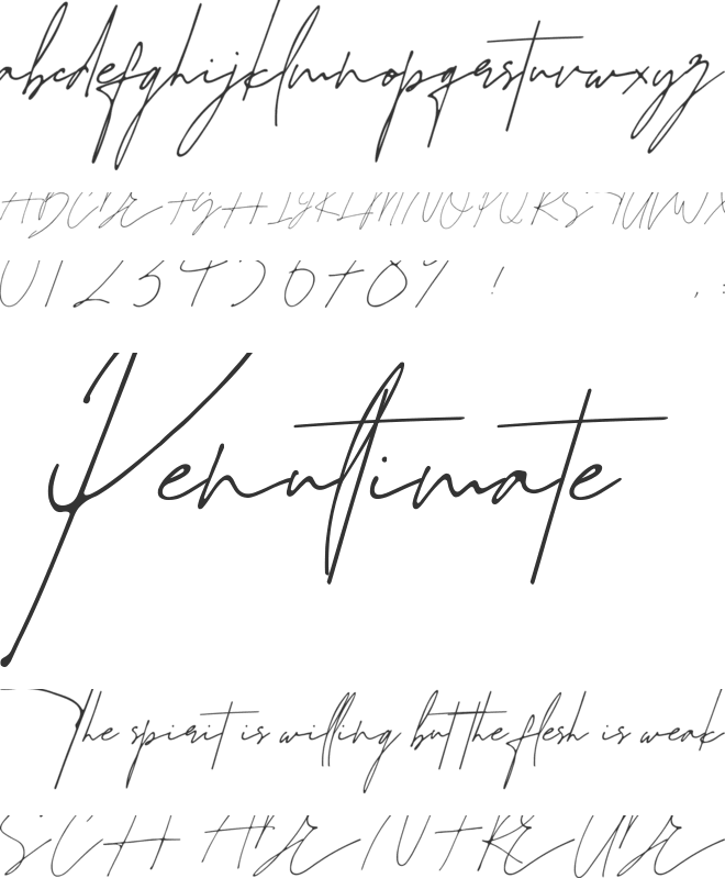 Juliette font preview