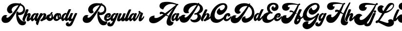 Rhapsody Regular font