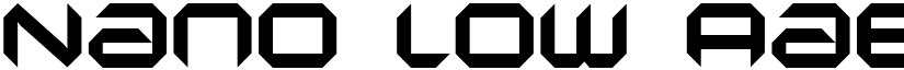 Nano low font