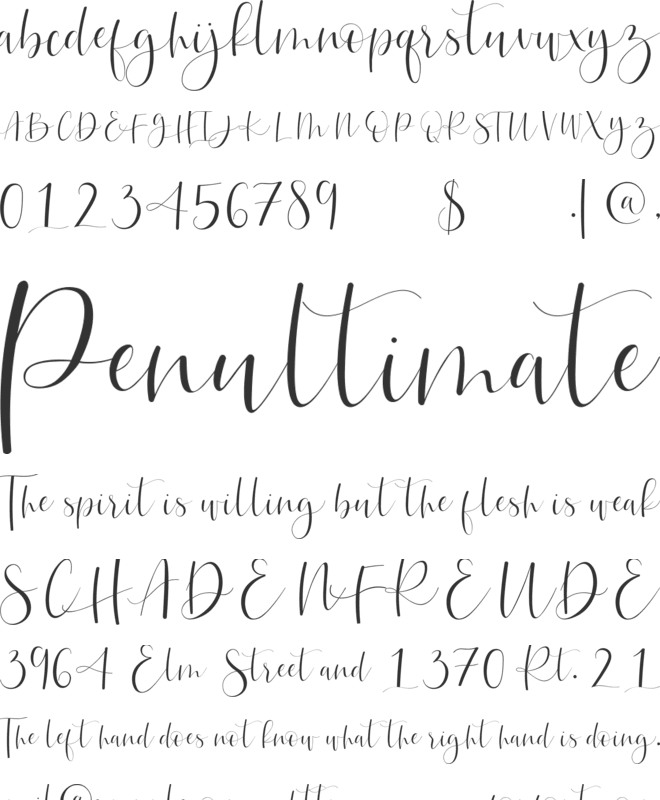 Betthofen font preview