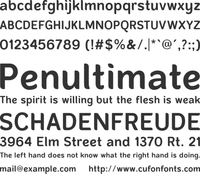 Banda Niera font preview