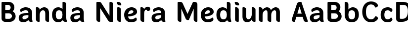 Banda Niera Medium font