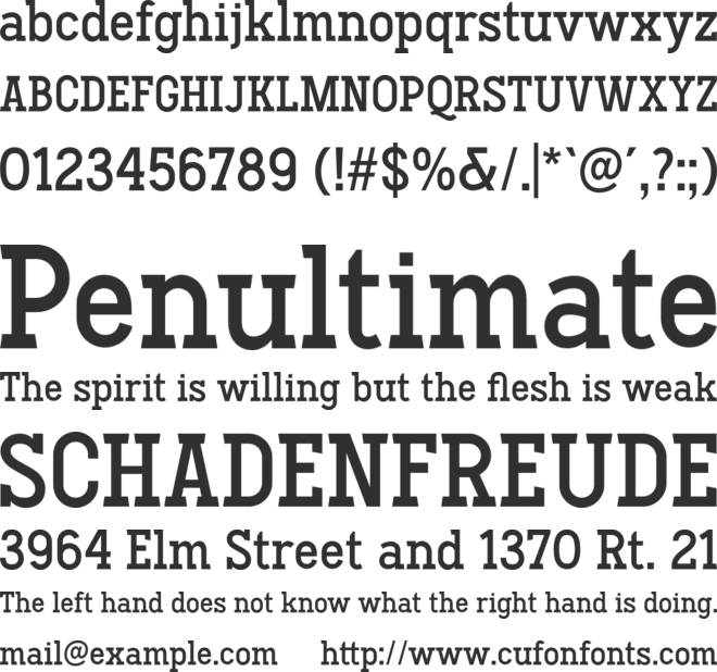 Hodgeson font preview